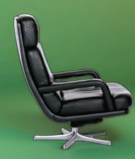 70s Lounge Chair Ledersessel