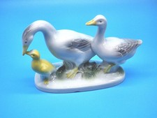 Porzellanfigur Tierfigur Gänse Gänsepaar 14x6x9 cm PM Wagner & Apel bri258