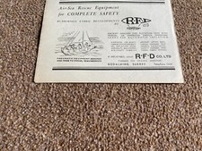 FABK19 WERBUNG 5X8 R.F.D COMPANY LTD. LUFT-SEE-RETTUNGSAUSRÜSTUNG