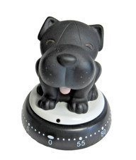 Eieruhr Bengt EK Design Küchentimer Kurzzeitwecker °schwarzer Hund°
