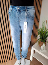❤️ Jewelly Strass Glitzer Baggy Boyfriend Jeans Hose 34 - 42 JP2606