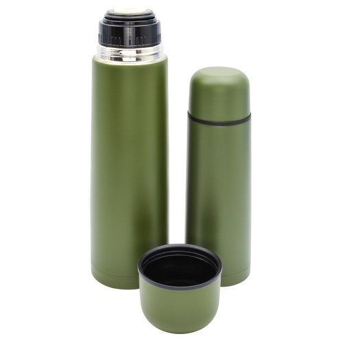 Thermosflasche oliv edelstahl - thermosflasche,