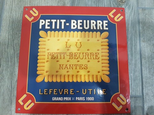 Blechschild petit beurre - blechschild, /