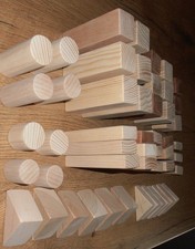 Holzbauklötze Natur 56 Stück