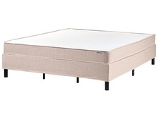 Bett ohne Kopfteil Stoff beige
