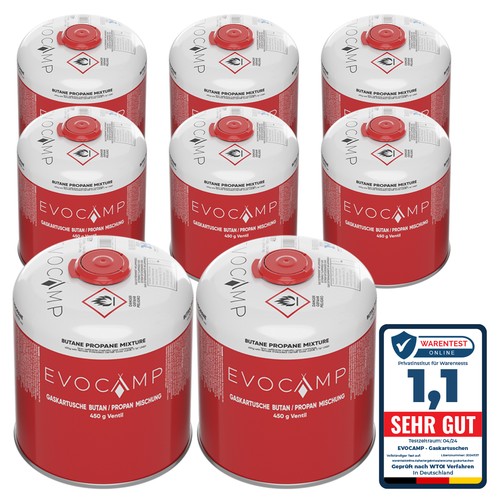 Evocamp gaskartuschen 450g - 8x,