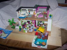 Playmobil Luxus-Villa 5574, Pool 5575,voll eingerichtet, Zubehör