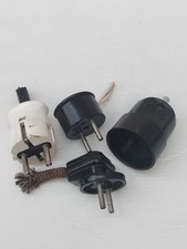 alte Bakelit Stecker verschiedene 4stck.