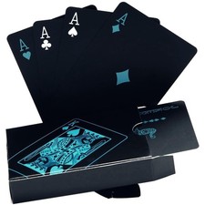 Schwarze  Kartenset für Poker