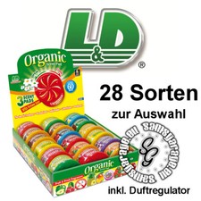 L&D Organic Scents - Lufterfrischer/Duftdose / 28 Sorten / Auto / Camper / Boot