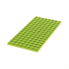 1x Lego Bau Platte 8x16 lime