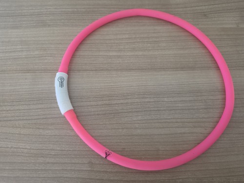 Leuchthalsband pink neu 70cm - pink, *neu*