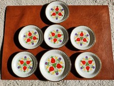 Winterling Bavaria goldrand sieben Konfektteller mit Blumendekor