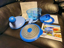Tupperware Quick Chef blau m. Rezepten wie neu Tupper Zerkleinerer Mixer
