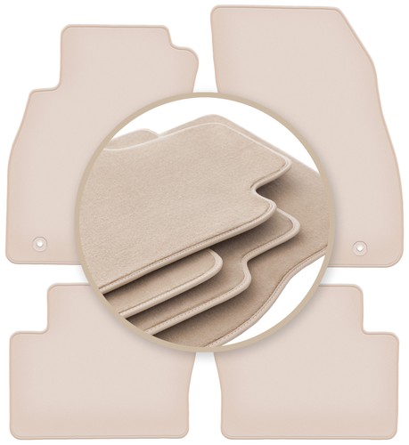 Beige premium fußmatten - beige, für