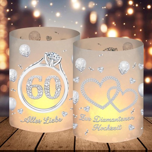 Windlicht tischdeko diamantene - windlicht,