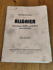 ORIG. Allgaier A111 A111V Porsche Betriebsanleitung traktor tractor prospekt K23