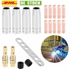 19-24X Verschleissteile Set Gasdüse Düsenstock MIG/MAG MB15/150 Brenner Zubehör~