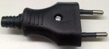 EUROSTECKER schwarz  2-polig