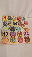 Holz puzzle zahlen - holz,