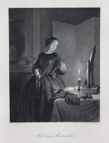 1850 maskenball masked ball - 1850,