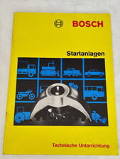 Bosch Technische Unterrichtung Startanlagen Heft