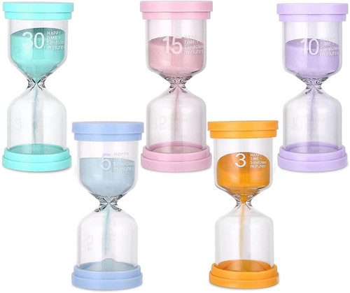 Kinder sanduhr set 5er - sanduhr-set,