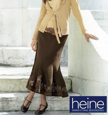 NEU: DUNKELLILA BEERE ! BAHNENROCK STIEFELROCK bestickt GR.38 HEINE 67€ *120828