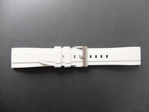 Uhren armband kautschuk weiß - kautschuk,