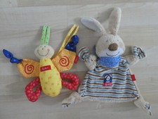 ♥SIGIKID♥ Kuscheltuch Hase und Biene Knistergreifling Baby Spielzeug
