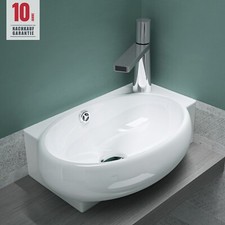Waschbecken Handwaschbecken Waschschale Waschtisch Gäste WC BR001L mit NANO