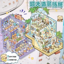 3D Tierparadies Aufkleber Set Mehrteilig Kinder Dekoration Geschenk