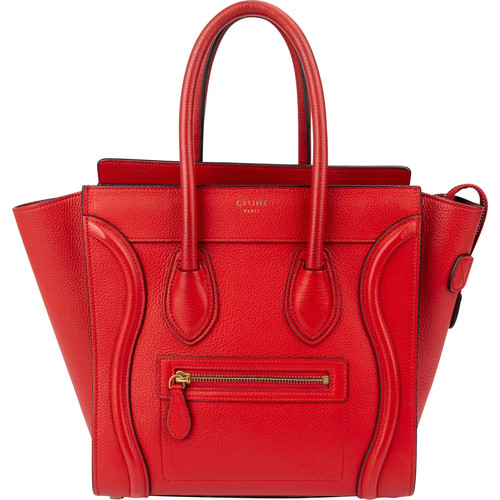 Celine red drummed calfskin - celine,