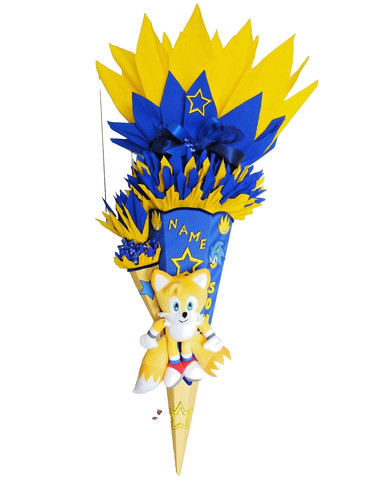 Schultüte sonic zuckertüte - schultüte,