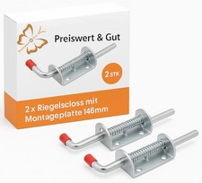 2x Federbolzen Montageplatte