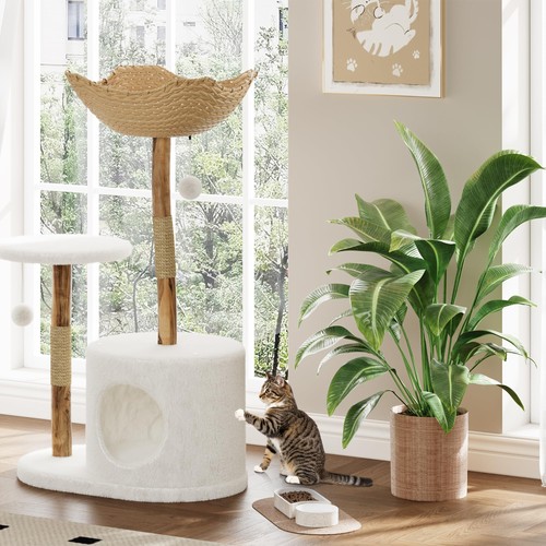 Kratzbaum aus holz und - holz,