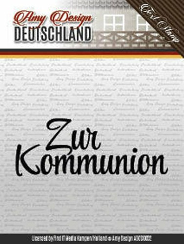 Textstempel zur kommunion - zur,