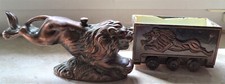 Sammler Feuerzeug Löwe Figur mit Waggon