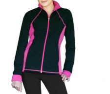 Chloe Noel Erwachsene kleine Elite Eiskunstlaufjacke mit Taschen & Daumenlöchern