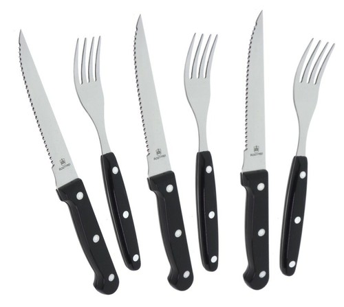Tlg steakmesser gabel set - 6,