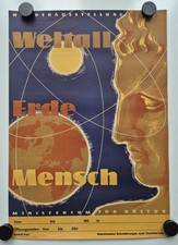 Plakat Weltall Erde Mensch