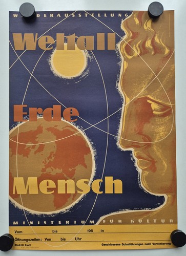 Plakat weltall erde - erde, mensch