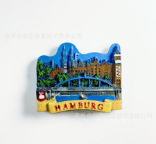 Deutschland Hamburg Karton Kühlschrank Magnet Aufkleber Wohndeko Reise Souvenir