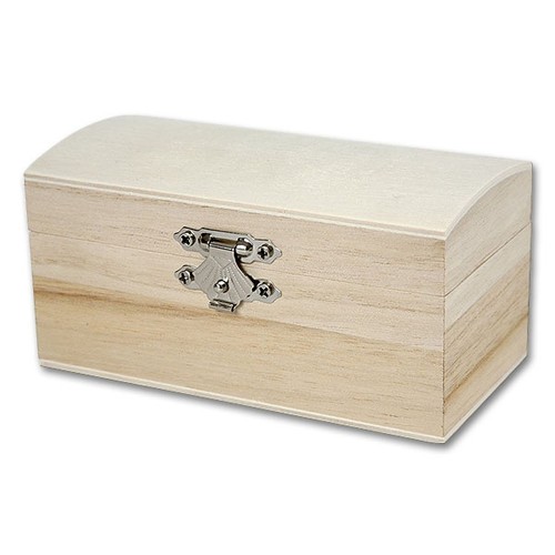 Holzkasten mit gewölbtem