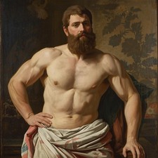 Akt Männlich Malerei Gemälde