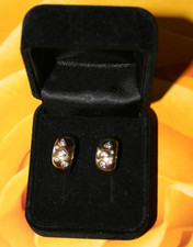 Halbcreolen Ohrstecker 333er