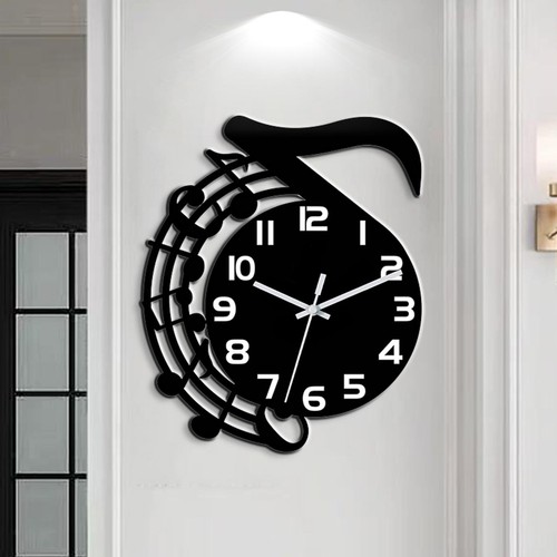 Musiknoten wanduhr mit - musiknoten-wanduhr,