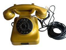 Telefon mit Wählscheibe schwarz-Gold lackiert vinted antik ??  W 48 mT
