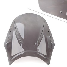 Universal Motorrad Windschutzscheibe Windschutz Deflektor Wind Schild Grau