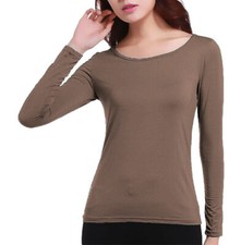 Damen Langarm Kurzarm T-Shirt